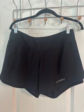 Brooks Black Women's Athletic Running Shorts